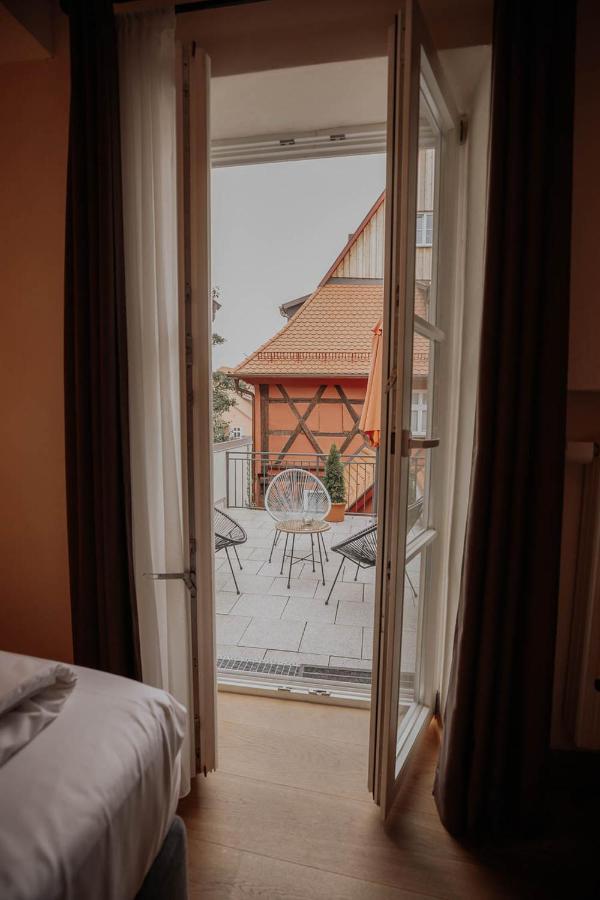 Hotel Gasthaus Zur Sonne Dinkelsbühl Esterno foto